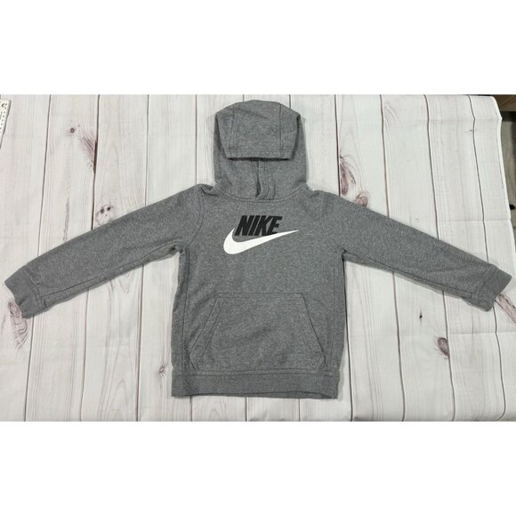NIKE KIDS Unisex Hoodie Grey Size Small Comfy Soft Pullover - Picture 8 of 11